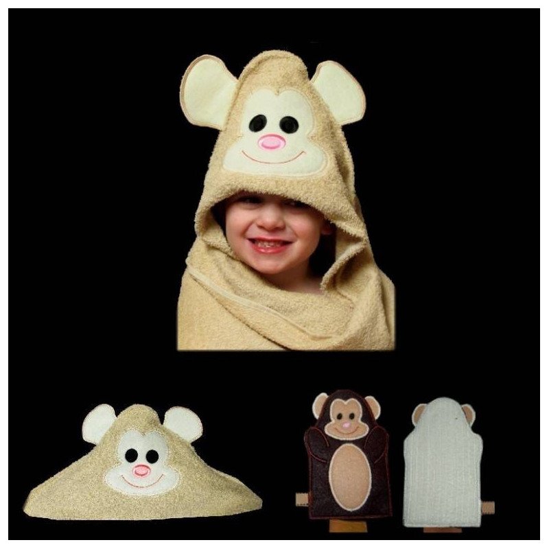 Monkey Towel and Mitt Set Monkey Towel and Mitt Set