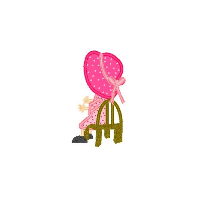 Mega Hoop Tea Party Girl2 Design Mega Hoop Tea Party Girl2 Design