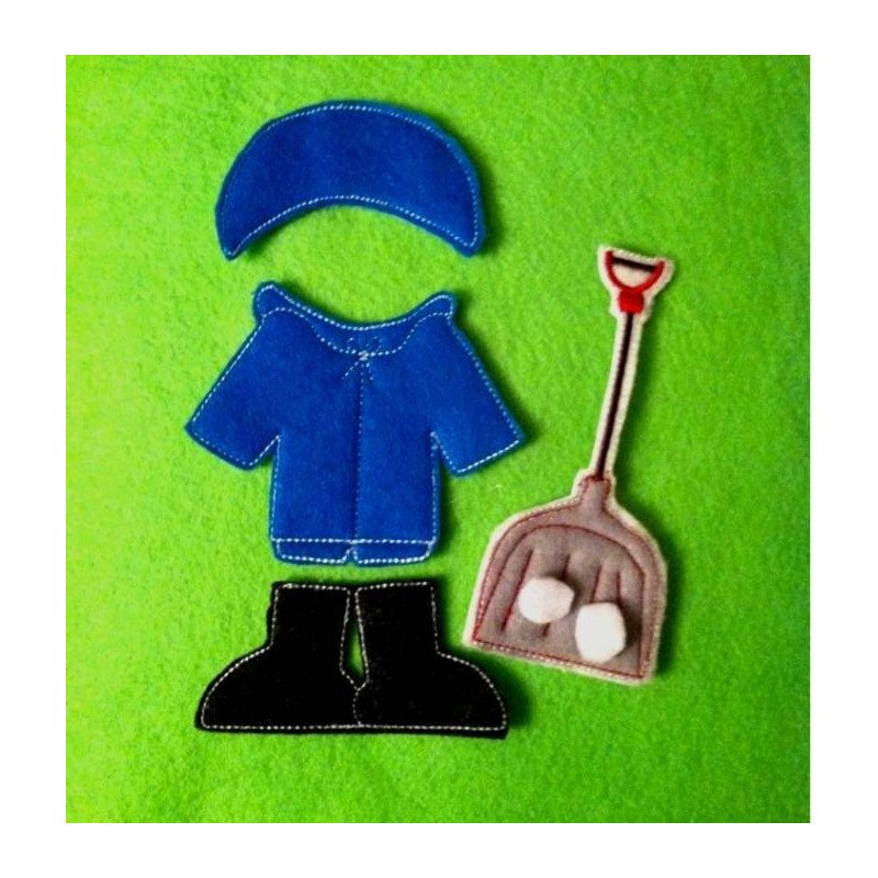 In the Hoop Flat Doll Winter Set - Boy In the Hoop Flat Doll Winter Set - Boy