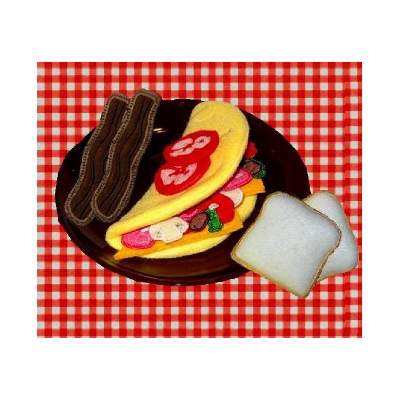 In the Hoop Omelette Breakfast Set In the Hoop Omelette Breakfast Set
