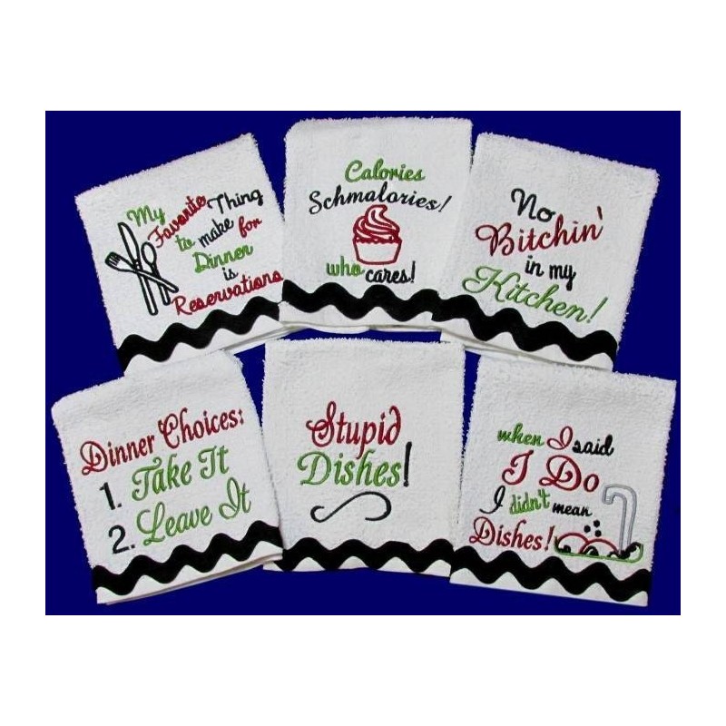 Funny Kitchen Towel Sayings - NobbieNeezKids