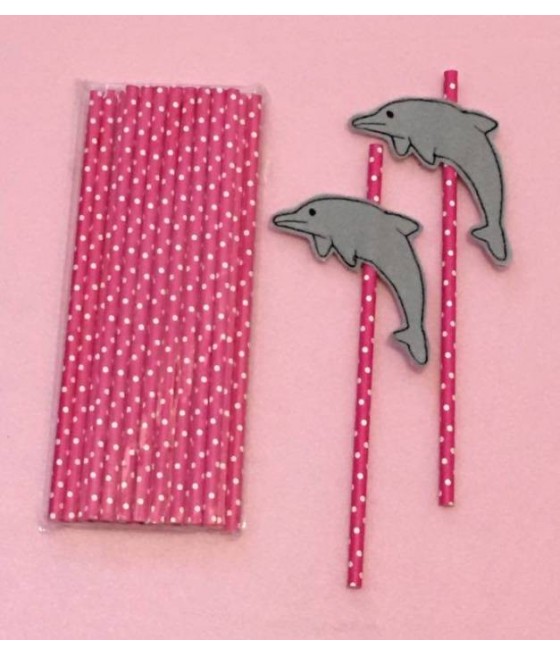 Dolphin Straw Buddies