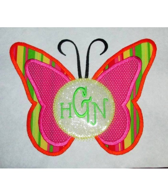 Monogram Butterfly Design