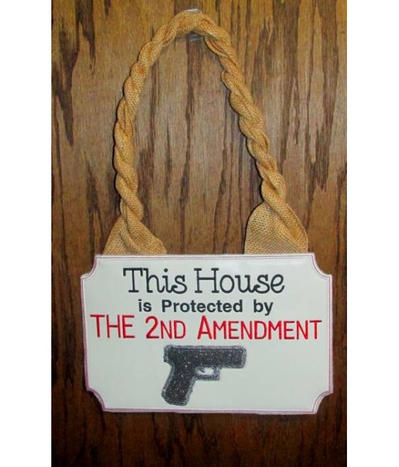 In Hoop 2nd Amendment Sign
