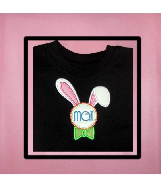 Monogram Bunny Ears Boy Design