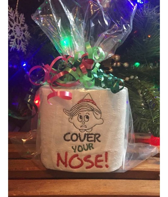 Cover Your Nose Toilet Paper Design