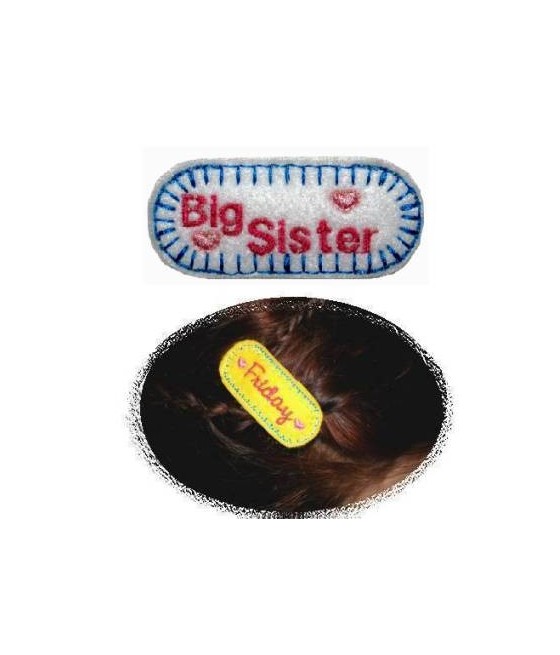 In Hoop Big Sister Hair Clip