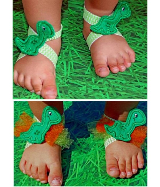 In Hoop Dinosaur Barefoot Sandals