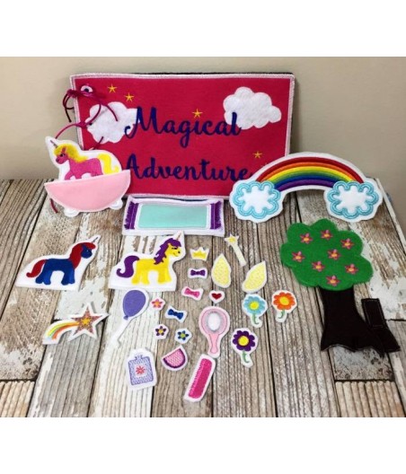 In Hoop Unicorn Puppet and Play Set