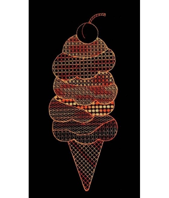 Mandala Ice Cream Cone