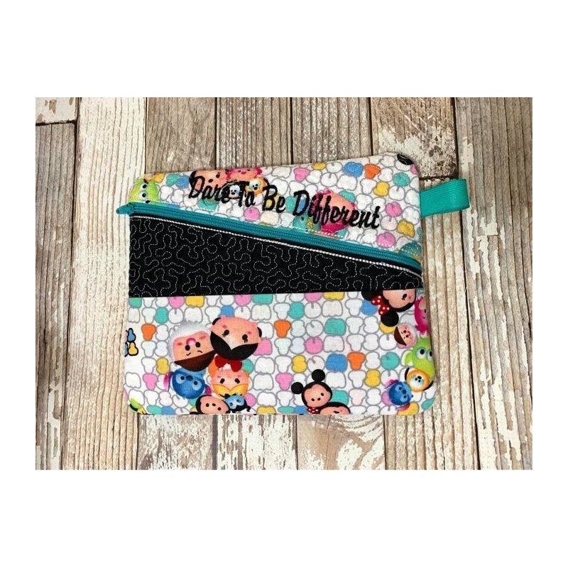 In Hoop Dare To Be Different Lined Zipper Tote In Hoop Dare To Be Different Lined Zipper Tote