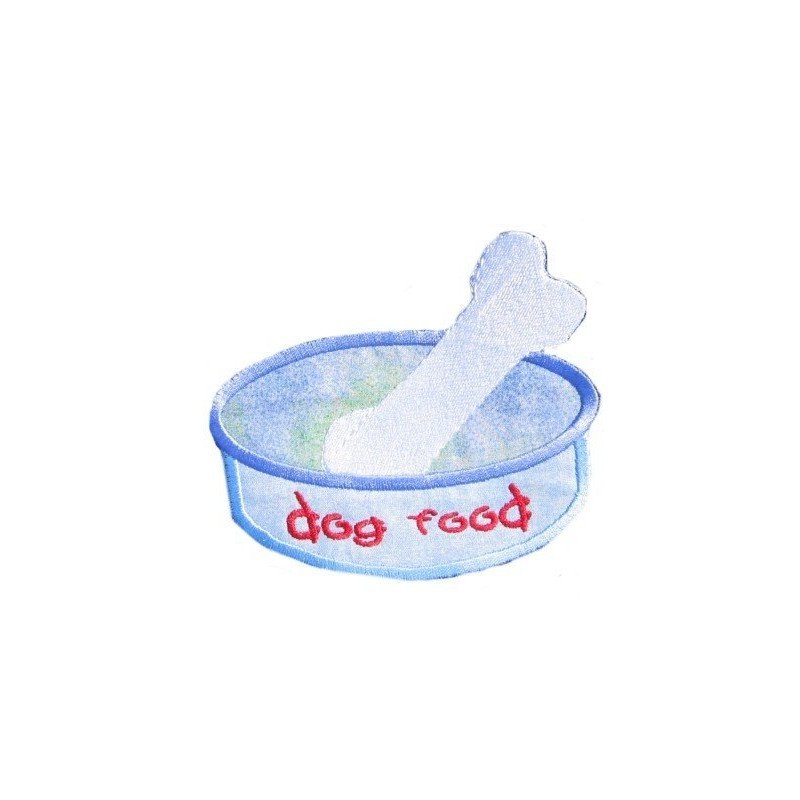 Dog Bowl with Bone Mega Hoop Design Dog Bowl with Bone Mega Hoop Design