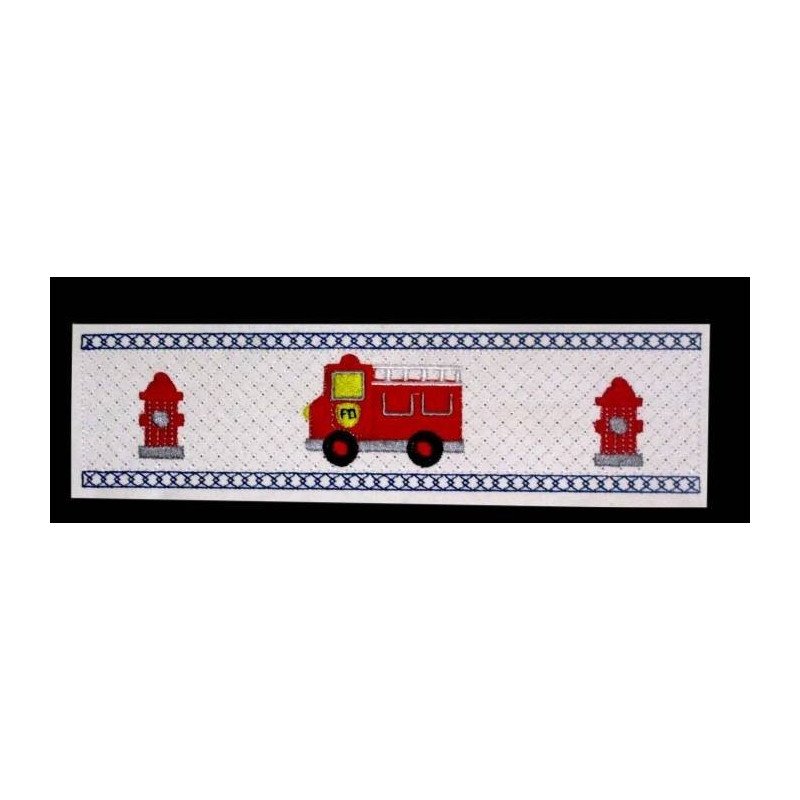 Faux Smocking Firetruck Faux Smocking Firetruck