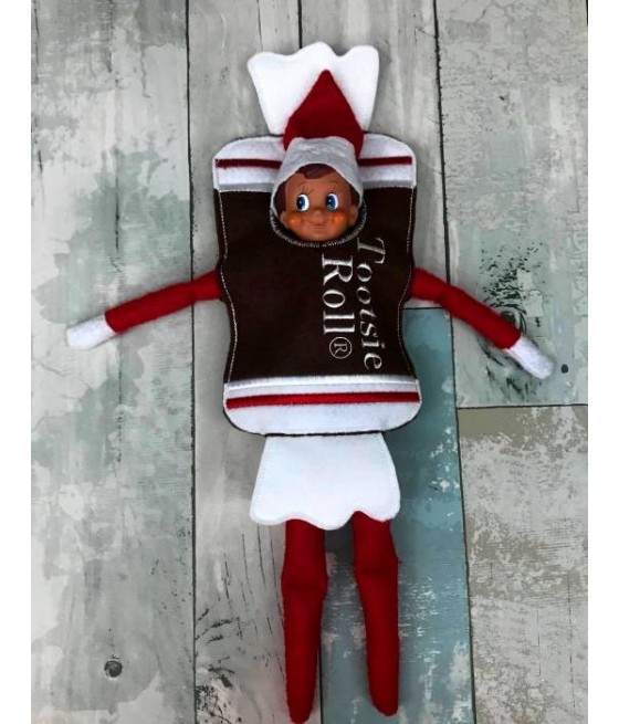 In Hoop Elf Costume Chocolate Roll