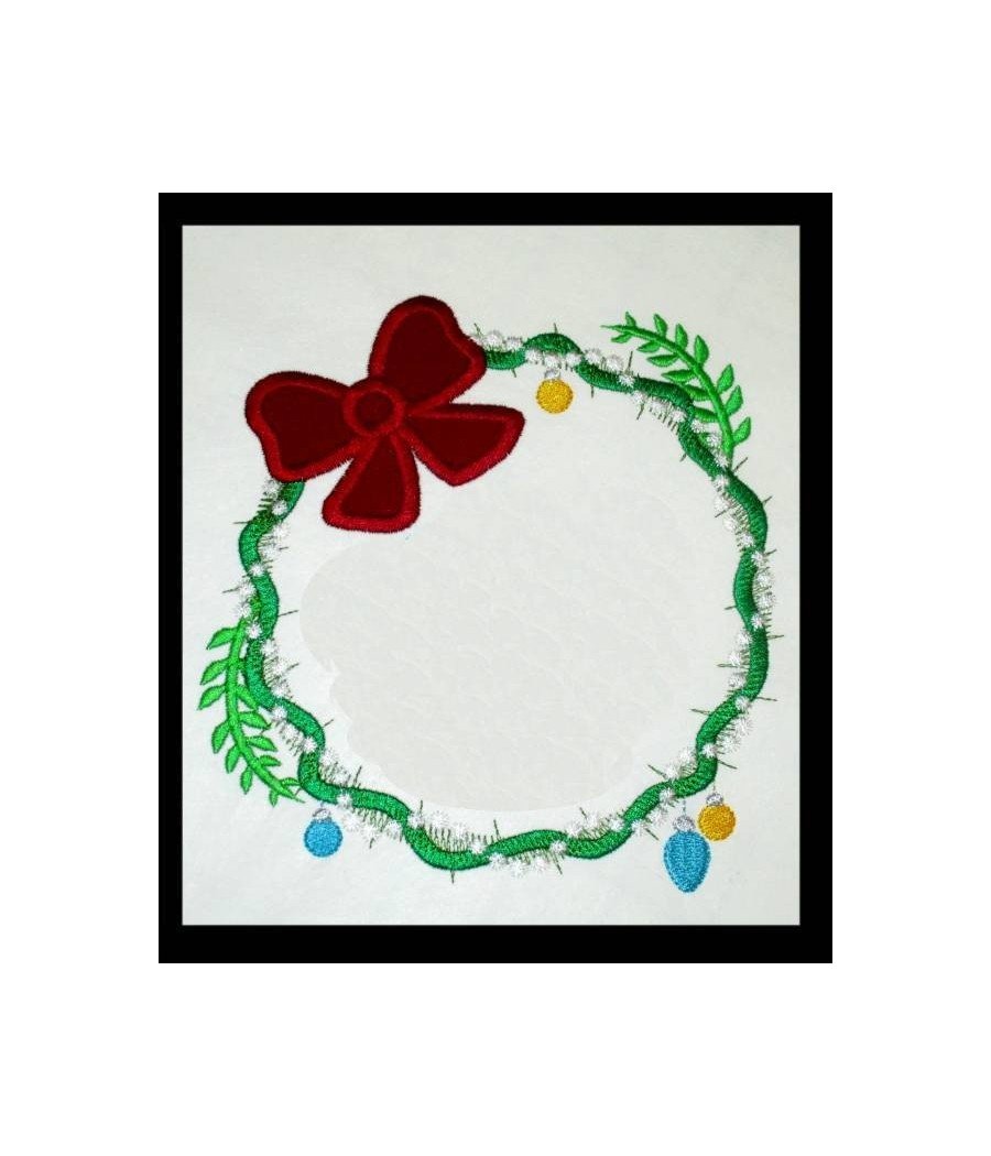 Wreath with Ornaments Frame Wreath with Ornaments Frame