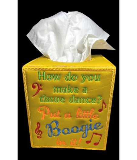 In Hoop Tissue Box Cover Boogie
