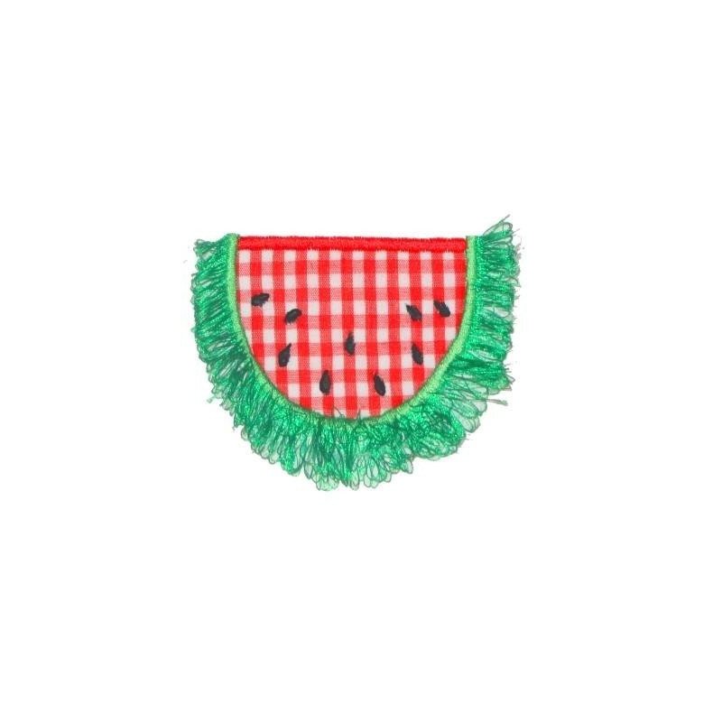Applique and Fringe Watermelon Half Applique and Fringe Watermelon Half