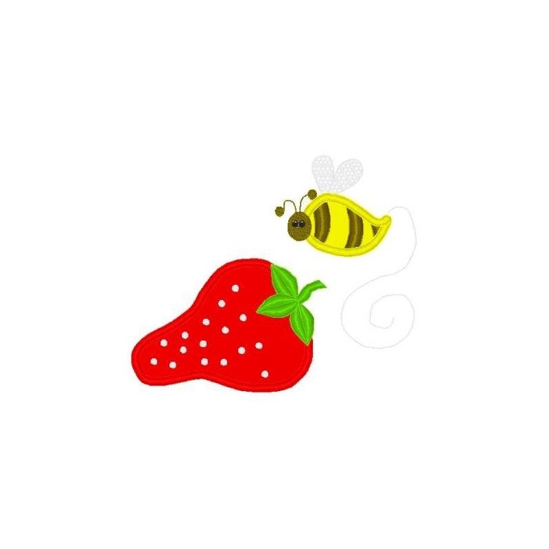 Berry and Bee Applique Mega Hoop Design Berry and Bee Applique Mega Hoop Design