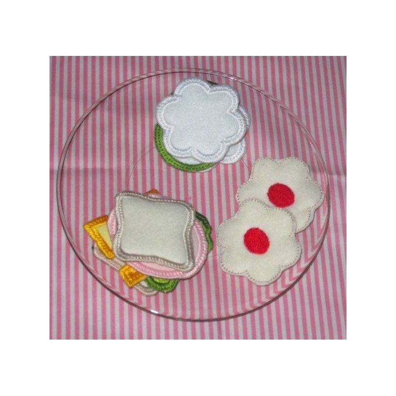 In The Hoop Tea Party Sandwich and Cookies Set In The Hoop Tea Party Sandwich and Cookies Set