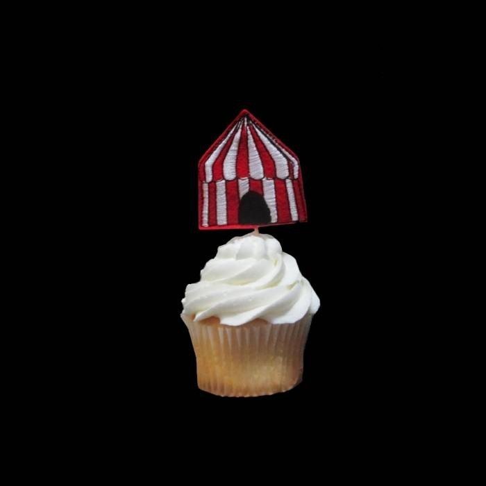 Circus Tent Cupcake Toppers - NobbieNeezKids