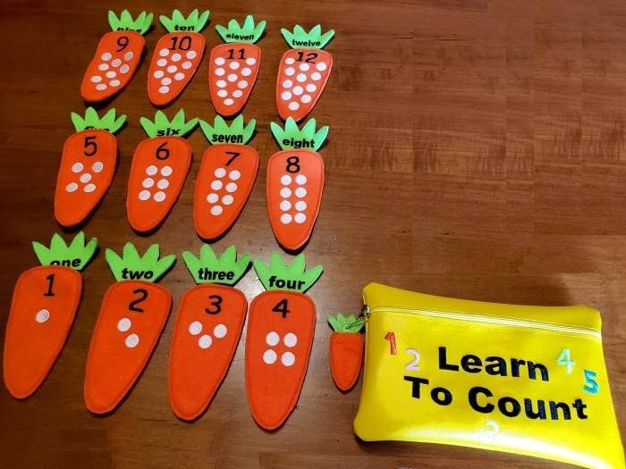 In Hoop Learn To Count Carrots - NobbieNeezKids